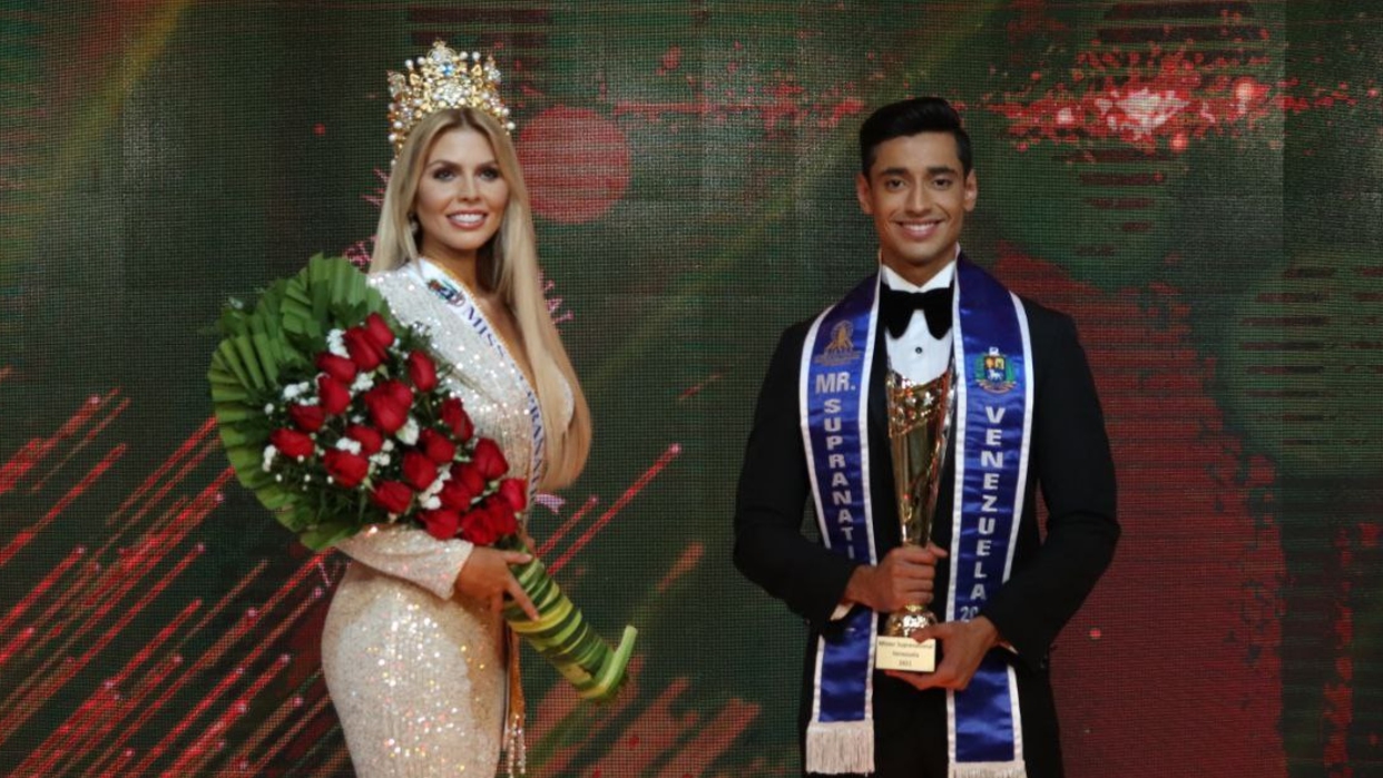 Valentina Sánchez y William Badell ganaron el título de Miss y Mister Supranational Venezuela 2021